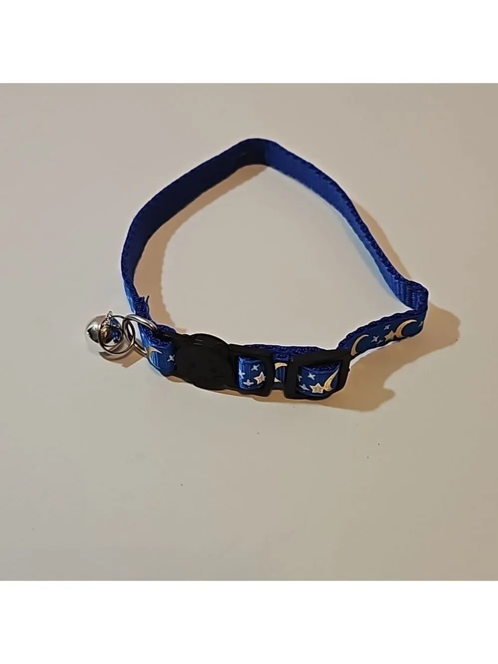 1- Cat Collar Stars and Moon, Reflective with Bell, Solid & Safe , Nylon, Pet